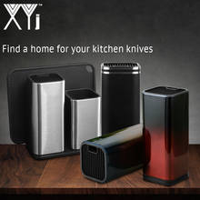 Xyj suporte de faca de cozinha de aço inoxidável, 6 "8", suporte de mesa multifuncional, utensílios de cozinha 2024 - compre barato
