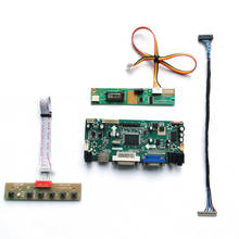 Kit de tarjeta de controlador de pantalla, para LTN121XJ LTN121XU LVDS 20-Pin 1CCFL inversor VGA DVI 1024*768 panel LCD 12,1 "M.NT68676, DIY 2024 - compra barato