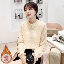 Women Blouse Women's Chiffon Fall/Winter Top Doll Collar Blusas Ropa De Mujer 2024 - buy cheap