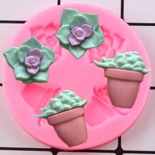 Succulent Cactus Silicone Molds DIY Cupcake Topper Fondant Cake Decorating Tools Candy Chocolate Gumpaste Jewelry Resin Moulds 2024 - buy cheap