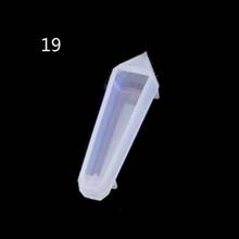 Resin Stone Pendulum Crystal Column Pendant Silicone UV Resin Mold Jewelry Tools 2024 - buy cheap