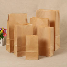 Bolsas de papel Kraft para manualidades, bolsa de dulces en blanco para boda, cumpleaños, Festival, Fiesta, suministros, bolsa de regalo, 12 Uds./pcak 2024 - compra barato
