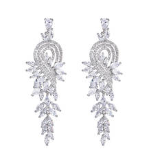 Bettyue Elegant Appearance Long Earring With Cubic Zircon For Female Attractive Jewelry Three Color Fashion Statement In Party 2024 - buy cheap