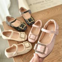 2020 new children girls colorful pu lace dance shoes girls princess shoes flat dance shoes 21-36 3 colors 2024 - buy cheap