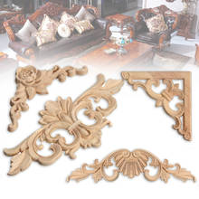 Wood Carved Corner Onlay Applique Frame Decor Furniture Craft Unpainted Home New 2024 - buy cheap