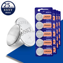 Sony original brand 25pc cr2025 ECR2025 BR2025 DL2025 KCR2025 LM2025 3v button battery coin lithium battery for watch 2024 - buy cheap