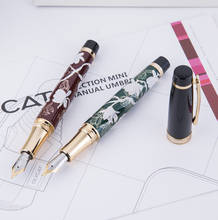 Chinese Style Hand-made HongDian Metal Fountain Pen Hand-Drawing Iridium EF/F/Bent Nib Ink Pen Excellent Business Writing Gift 2024 - buy cheap