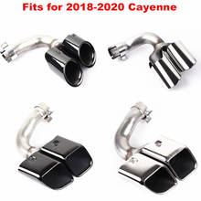 Наконечник Выхлопной Трубы из нержавеющей стали для глушителя 2018-2020 CAYENNE GTS Style TURBO Style 2024 - купить недорого
