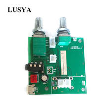 Аудиоплата усилителя Lusya Bluetooth 5,0, 5 Вт * 2 + 10 Вт, цифровой усилитель мощности, 2,1 каналов, 3,5 мм, AUX, стерео, Amp, DC 5 В 2024 - купить недорого
