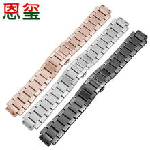 24X17mm Stainless Steel Watchband Black Silver  Bracelet Replacemet Metal Strap For  Big Explosion Series Men's Watch Chain 2024 - buy cheap