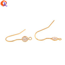 Cordial Design 30Pcs 5*18MM Jewelry Accessories/CZ Earrings Hooks/Genuine Gold Plating/DIY Making/Hand Made/Earring Findings 2024 - buy cheap