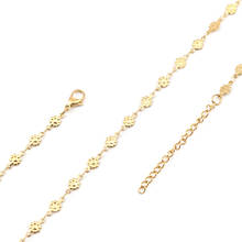 Colar inicial de corrente dourada, gargantilha feminina na moda, aço inoxidável, dourado, pingente de joia para presente, 1 peça, 304 2024 - compre barato