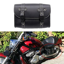 1 Pcs Motorcycle PU Leather Retro Tool Luggage Bag Storage Box Motorbike Black Side Saddle Bag For Honda Sportster 1200 Kawasaki 2024 - buy cheap