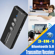 Bluetooth Audio Receiver Transmitter V5.0 Wireless Audio EDR Dongle 3.5mm Jack Aux 3 in 1 Adapter for Home TV Headphone PC Car 2024 - buy cheap