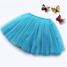 2020 new Baby Girls Clothes Three Layer Tulle Tutu Skirts Kids Girls Ball Gown Pettiskirt Sweet Girl Puff Princess Skirts blue 2024 - buy cheap