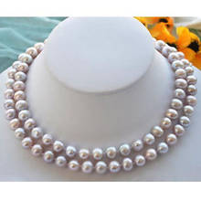 32inch NEW Fashion Women's 7-8mm Natural Purple Freshwater Cultured Pearl Necklac jj 2024 - buy cheap