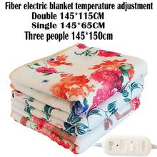 Электрическое зимнее одеяло более плотный обогреватель двойное теплое одеяло для тела Термостат Электрическое подогреваемое одеяло электрическое Отопление 2024 - купить недорого