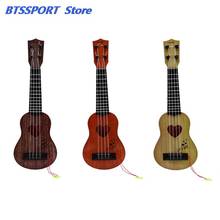 Instrumento musical para iniciantes, violão e ukulele clássico simples, educacional, 4 cordas, para crianças, presente de natal 2024 - compre barato