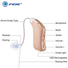 G-28 Digital Rechargeable Hearing Aid Sound Amplifiers Wireless Noise Reduct Hearing Aids Devices Best Hearing Aids 2024 - buy cheap