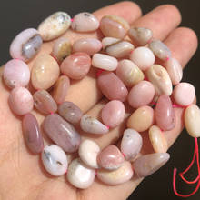 8-10mm Natural Irregular Genuine Pink Opal beads Loose Stone Beads For Jewelry Making 15inches DIY Bracelet Necklace Wholesale 2024 - buy cheap