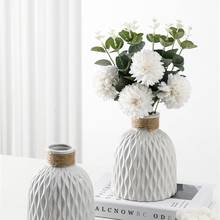 Ceramic Vase Artificial Fower Vase Living Room Tabletop Decoration Bar Cafe Decorative Vase European Style Home Decoration 2024 - buy cheap