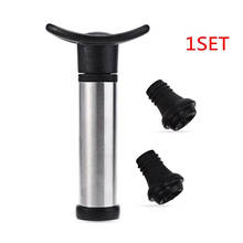 1 Set Wine Bottle Stopper Reusable Vacuum Wine Saver Bottle Sealer Vacuum Pump Preserver with 2  Bottle Stopper Bar Supplies 2024 - buy cheap