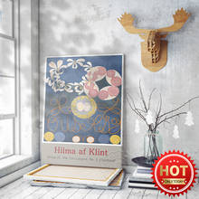 Hilma af klint imagem de parede, arte abstrata, cartaz do museu, af klint, arte vintage, decoração de quarto e sala de estar 2024 - compre barato