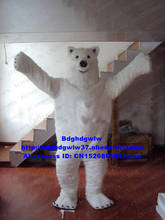 Длинные пуховики с наполнителем из белого Sea bear костюм полярного медведя взрослый костюм персонажа из мультфильма костюм телевидения тема по этому случаю zx427 2024 - купить недорого