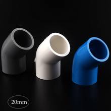 20mm PVC Pipe 45 Degree Equal Elbow Connector Garden Irrigation Fish Tank Joint Pipework Adapter Aquarium Parts Accessories 2024 - buy cheap