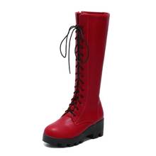 Botas de Invierno para mujer, zapatos con correa cruzada y cremallera lateral, talla grande 9, 10, 11 y 12 2024 - compra barato