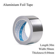 50mmx30m Aluminium Foil Tape Adhesive Sealing Tape Heat Resistance Pipe Repair High Temperature Resistant Reflection Water-proof 2024 - buy cheap