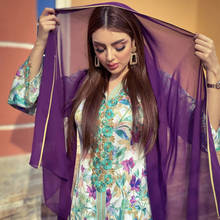 MD No Hijab Abaya Dubai Turkey Muslim Fashion Kaftan Dress Bohemian Long Sleeve Abayas Elegant Party Gowns Islamic Woman Clothes 2024 - buy cheap