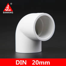 Sanking UPVC 20mm 90 Degree Elbow  PVC Pipe Support Garden Irrigation System Accessory Watering Connector 2024 - buy cheap