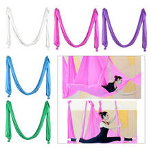 Elastic Yoga Flying Swing Aerial Hammock Silk Sling Anti-gravity Pilates Fitness Fabric Aerial Fitness Training 2024 - buy cheap