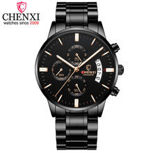 CHENXI Top Brand Mens Watches Luxury Fashion Chronograph Full Steel Sport Quartz Watch Men 24 Hour Date Waterproof Wrist Watch 2024 - buy cheap