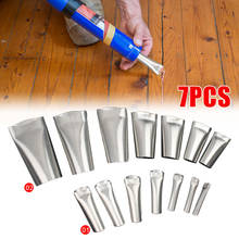 7PCS Stainless Steel Caulk Nozzle Applicator Caulking Finisher Glue Silicone Sealant Finishing Tool Kitchen Bathroom Sink Joint 2024 - buy cheap