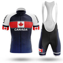 Canada blue Pro Summer Cycling Set Bicycle Jerseys Breathable Mountain Bike Clothing Maillot Ropa Ciclismo Cycling Jersey Set 2024 - buy cheap