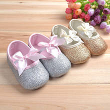 New Fashion 0-18M Newborn Baby Toddlers Girl Bling Princess Shoes Anti-slip Soft Sole Prewalker Crib Shoes 2024 - buy cheap