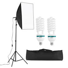 Professional Studio Photography Light Kit Including 50*70cm Softboxes with 150W 5500K Light Bulbs Light Stand Carry Bag 2024 - buy cheap