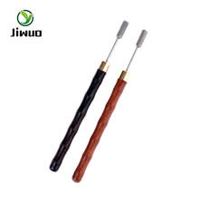 Jiwuo sândalo lidar com borda de couro caneta pintura a óleo com rolamento duplo para diy couro artesanato rolo caneta que faz a ferramenta tratamento 2024 - compre barato