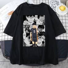 Camisetas con estampado de Anime Haikyuu Kageyama Tobio para mujer, ropa de cuello redondo de gran tamaño, camiseta de estilo informal, camiseta de primavera y verano para hombre 2024 - compra barato