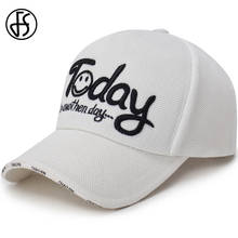 FS Fashion Letter Face Caps For Men Cotton Street Baseball Cap Pink Snapback Hat Women Black White Trucker Hats Bone Feminino 2024 - buy cheap