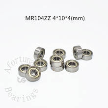 Mr104zz 4*10*4(mm) mr104 peças de transmissão de metal revestidas com rolamentos miniatura de aço cromado 2024 - compre barato