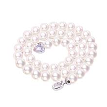 MADALENA SARARA AAA 8-9mm Freshwater Pearl Strand Women Necklace Natural White Color Fine Luster  Heart Clasp Set 2024 - buy cheap