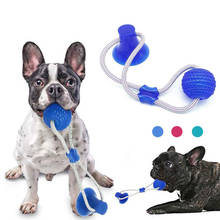 Brinquedo interativo para animais de estimação, escova de dentes multifuncional para animais de estimação, brinquedo de morder e de limpeza macia com elasticidade para cachorro 2024 - compre barato