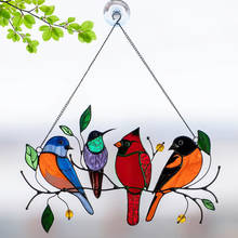 Hot Sale Multicolor Birds Ornaments Alloy Hanging Spring Birds Window Pendant For Room Decoration Kids Gift Dropshipping 2024 - buy cheap