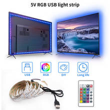 LED Lights StripS USB Infrared Control RGB SMD2835 DC5V 1M 2M 3M 4M 5M Flexible Lamp Tape Diode TV Background Lighting luces LED 2024 - buy cheap