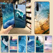 Capa de celular com ondas grandes e marítimas para huawei, p9, p10, p20, p30, pro lite, smart mate 10, lite 20, y5, y6, y7, 2018, 2019 2024 - compre barato