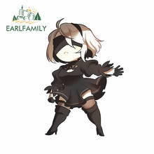 EARLFAMILY 13cm x 9cm Funny Car Stickers for Nier Automata Cartoon Decal Personality Trunk Windshield Waterproof Car Styling 2024 - buy cheap