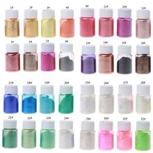 Kit de pigmentos nacarados de Mica para fabricación de joyas, colorante de resina epoxi en 32 colores, 10g 2024 - compra barato